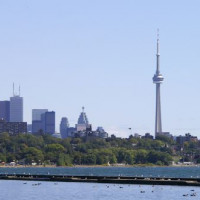 Skyline vanuit High Park