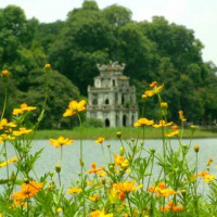 Gebouw bij het Hoan Kiem Lake