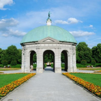 Bouwwerk in de Hofgarten