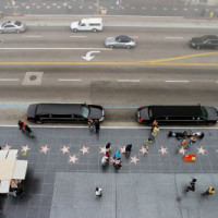 Luchtbeeld van de Walk of Fame