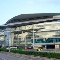 Gevel van het Hong Kong Convention and Exhibition Centre