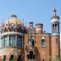 Gevel van het Hospital de Sant Pau