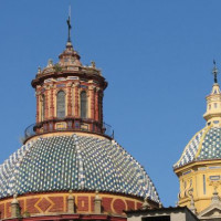 Koepel op de Iglesia de San Luis