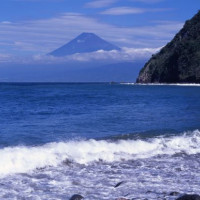 Vergezicht op de berg Fuji