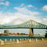 Metalen brug in Montreal