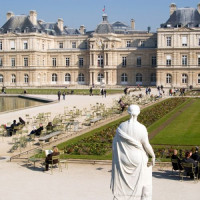 Stoeltjes in de Jardin du Luxembourg