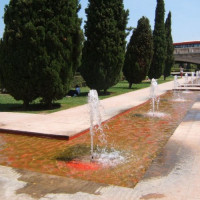 Fonteinen in de Jardines del Turia