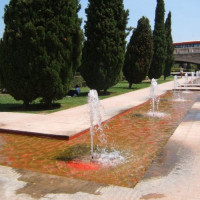 Fonteinen in de Jardines del Turia