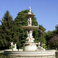 Fontein in de Jardines de Sabatini
