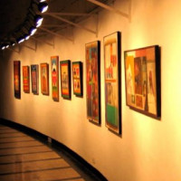 Kunst in de Jehangir Art Gallery