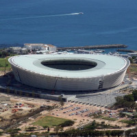 Luchtbeeld van het Kaapstad Stadion