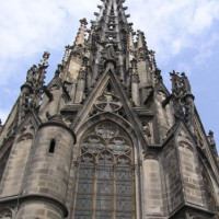 Voorgevel van de Kathedraal van Barcelona