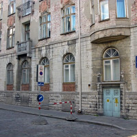 Straatbeeld langs het KGB Hoofdkwartier