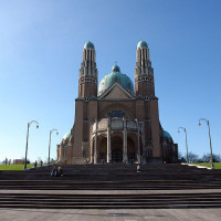 Totaalbeeld van de Basiliek van Koekelberg