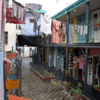 Straatbeeld in La Boca