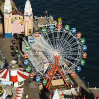 Luchtbeeld op Luna Park