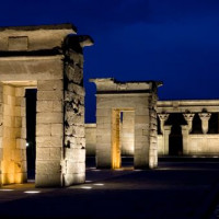 Overzicht van de Templo de Debod