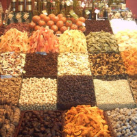 Specerijenkraam op de Mercat de la Boqueria