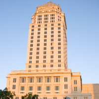 Zicht op het Miami-Dade County Courthouse