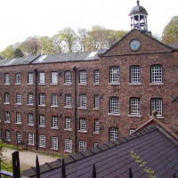 Zicht op de Quarry Bank Mill