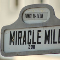 Bordje van de Miracle Mile