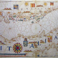 Kaart in het Museo Naval