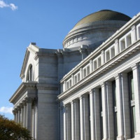 Zijaanzicht van het National Museum of American History