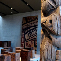 Totem in het Museum voor Antropologie