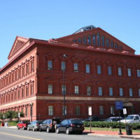 Zijkant van het National Building Museum