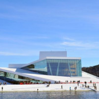 Mensen aan de Nationale Opera van Oslo