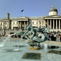 Fontein op Trafalgar Square