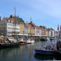 Zicht over de Nyhavn