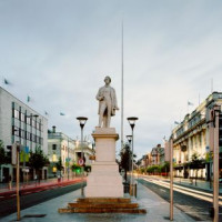 Het standbeeld van Daniel O'Connell op O'Connell Street