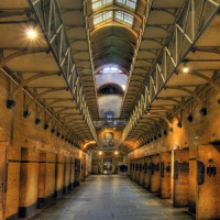 Binnen in de Old Melbourne Gaol