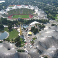 Overzicht op het Olympiapark