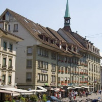 Zicht op gebouwen in de Oude Stad