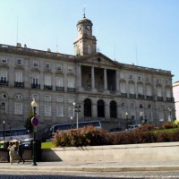 Gevel van het Palácio da Bolsa