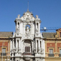 Gevel van het Palacio de San Telmo