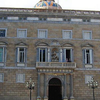 Voorkant van het Palau de la Generalitat