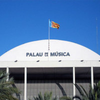 Opschrift op het Palau de la Música