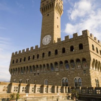 Zicht op het Palazzo Vecchio