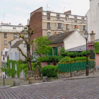 Straat in Montmartre