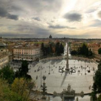 Panorama op het Piazza del Popolo