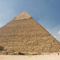 Totaalbeeld van de Piramide van Chefren