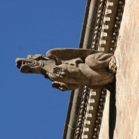 Waterspuwer aan het Plaça del Rei