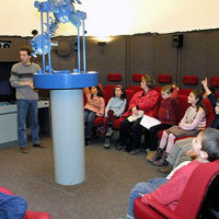 Zaal in het planetarium