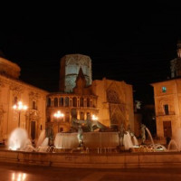 Fontein op de Plaza de la Virgen