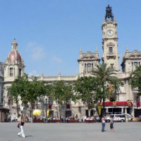 Gebouw aan de Plaza del Ayuntamiento