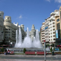 Gebouwen rond het Plaza del Ayuntamiento