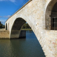 Detail van de Pont d'Avignon